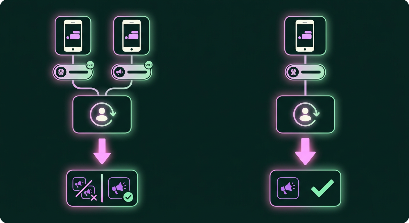 Illustration: Stop Paying to Acquire the Same Customer Twice