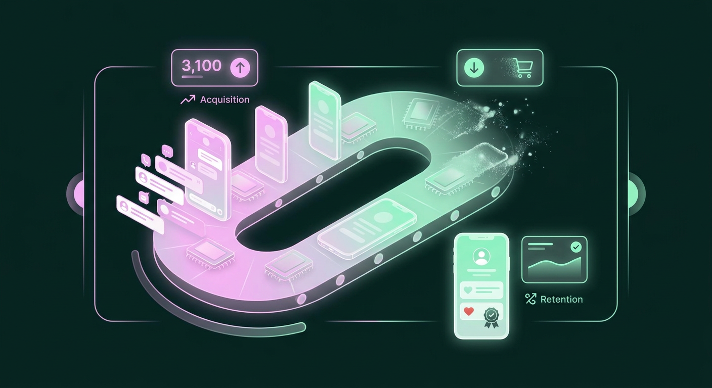 Illustration: The DTC Treadmill: Why Acquisition Is Not Enough