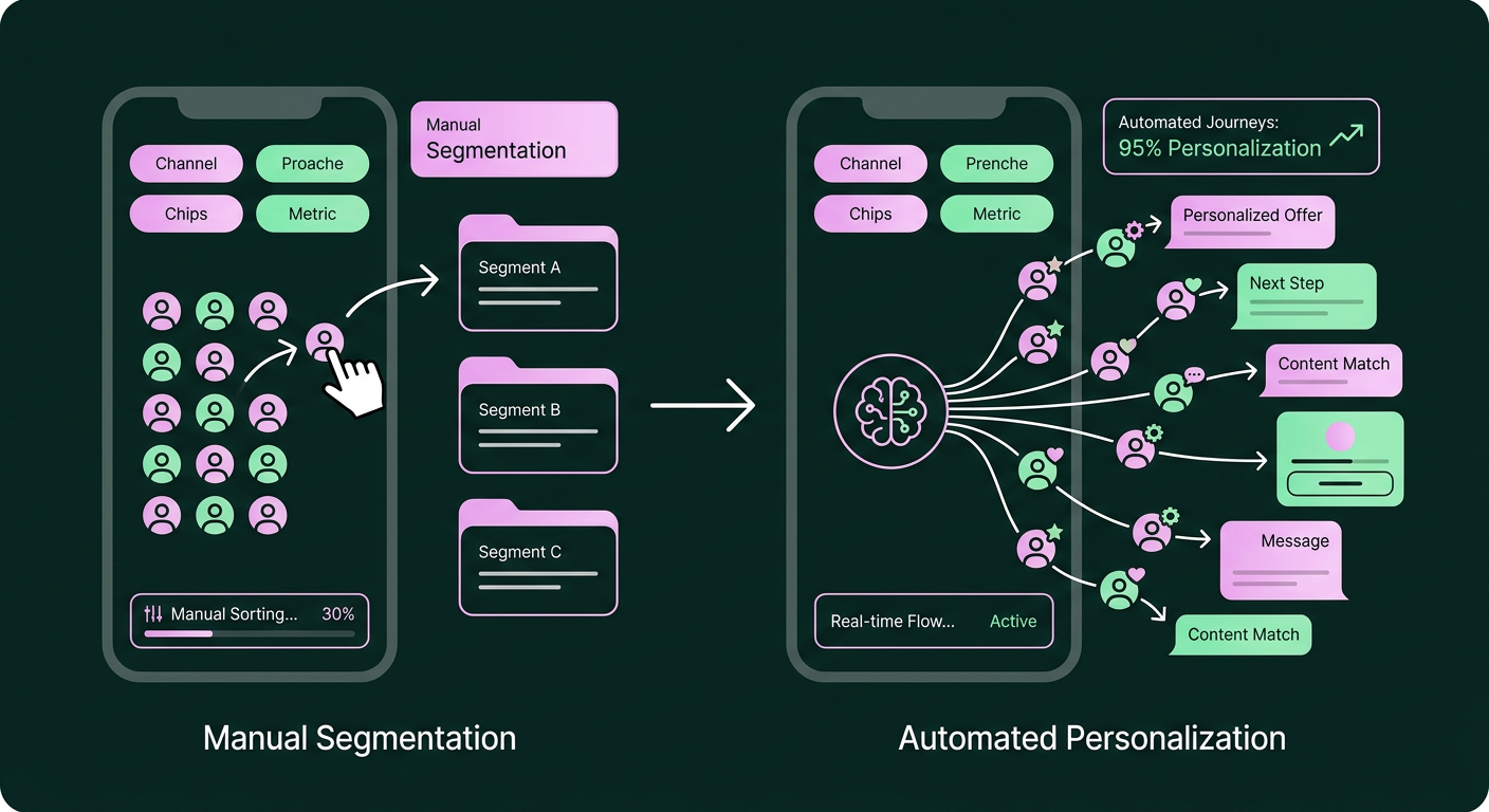 Illustration: From Manual Segmentation to Automated Personalization