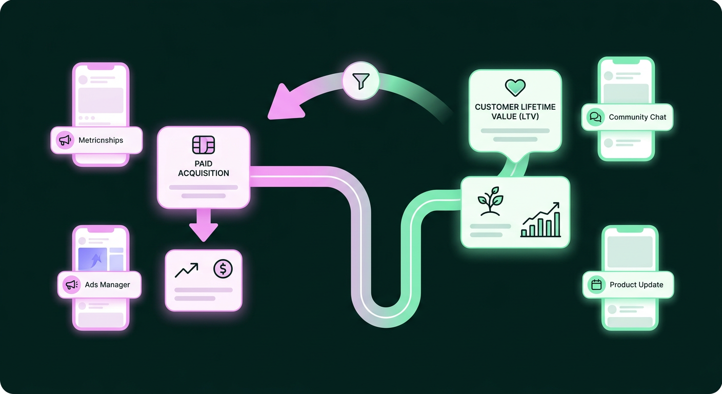 Illustration: Why every marketer defaults to paid acquisition anyway