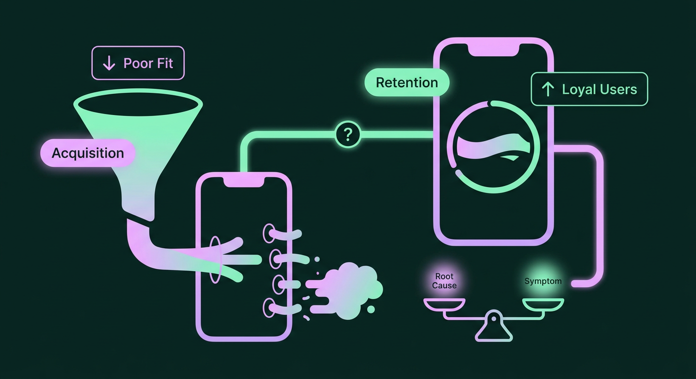 Illustration: That "Leaky Bucket" Is a Symptom, Not the Cause