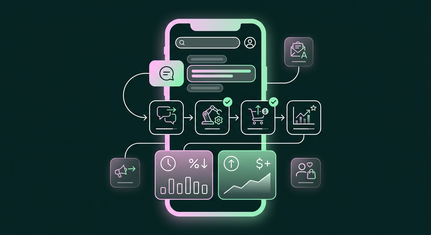 A conceptual illustration capturing the core idea of the section "The New Sales Floor: Your Instagram Inbox" within an article about instagram dm automation — depict the idea, not the literal words.