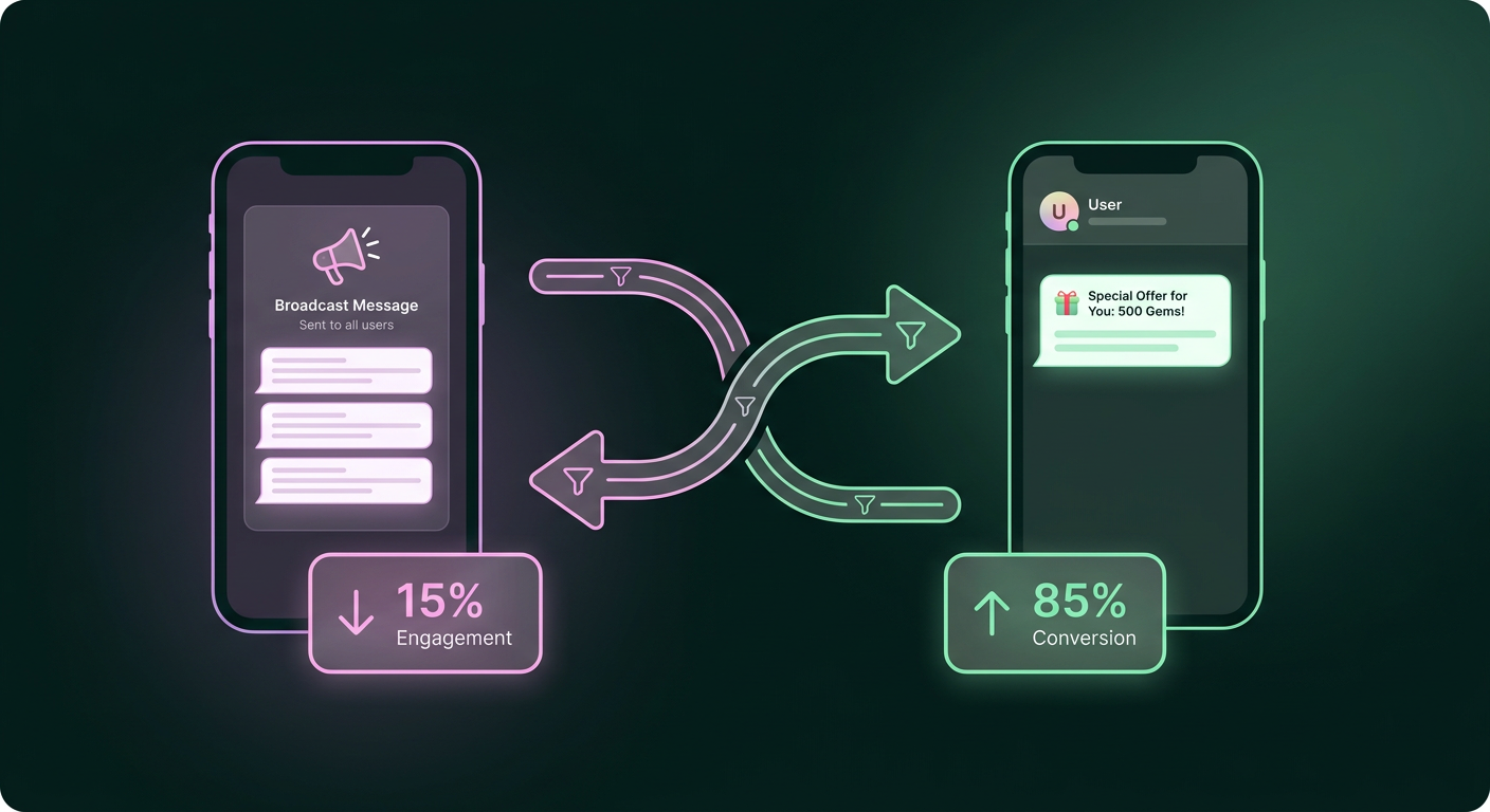 Illustration: From Mass Updates to Personal Interventions